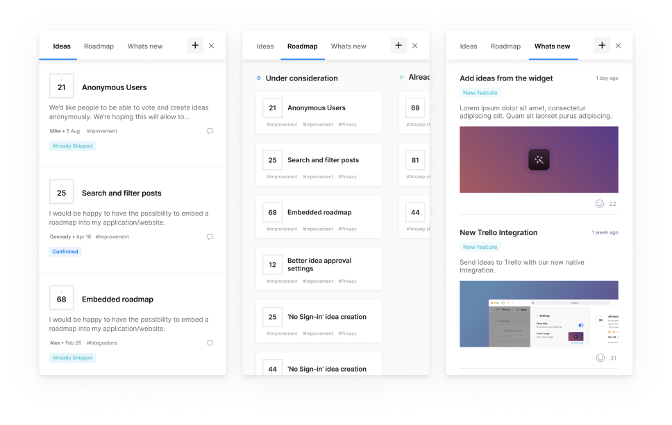 Frill web app